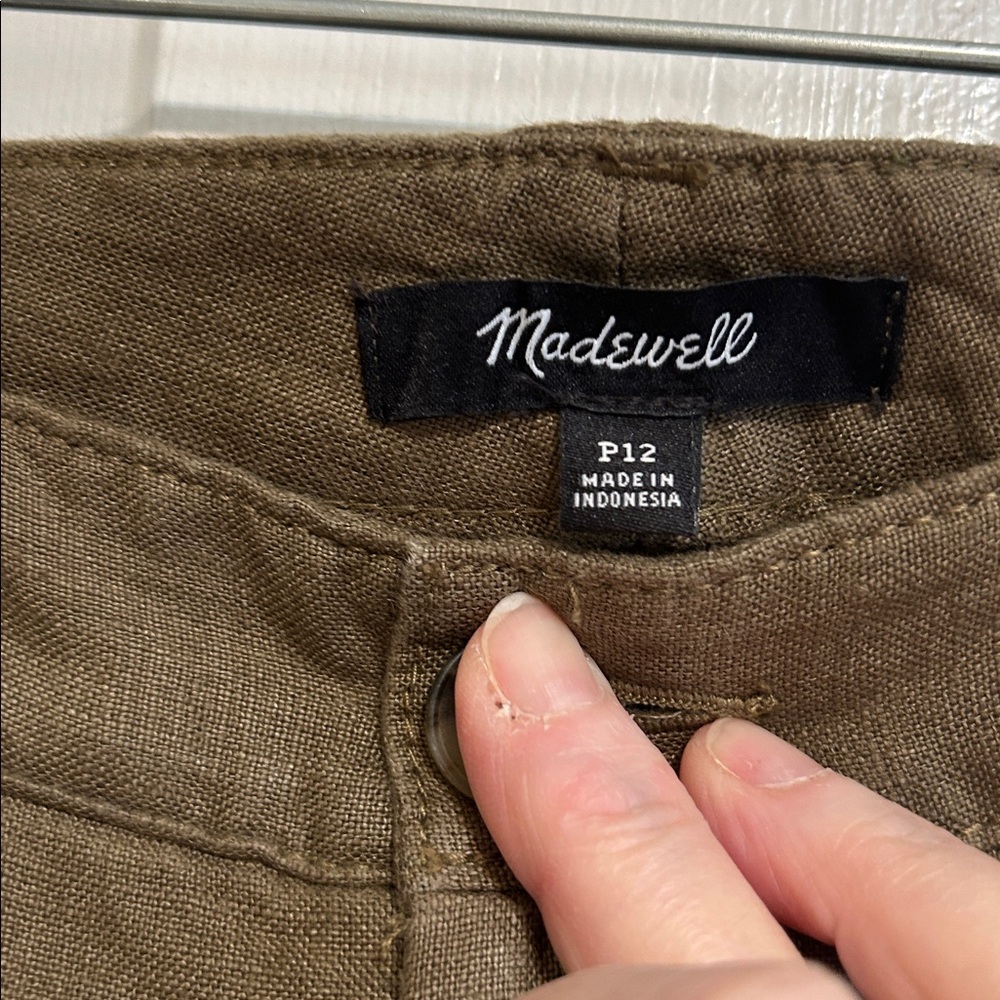 Madewell wide leg linen trousers. - Picture 2 of 6